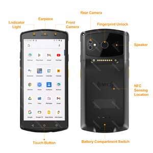 4G Android 12 Handheld PDA Device Warehouse 1D 2D QR čitač barkod ...